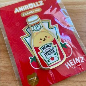 Anirollz x Heinz Ketchup Animal Character Enamel Pin - Bunny